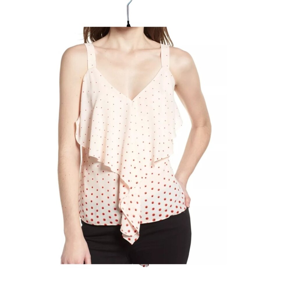 Trouve Ruffle Front Tank Top
